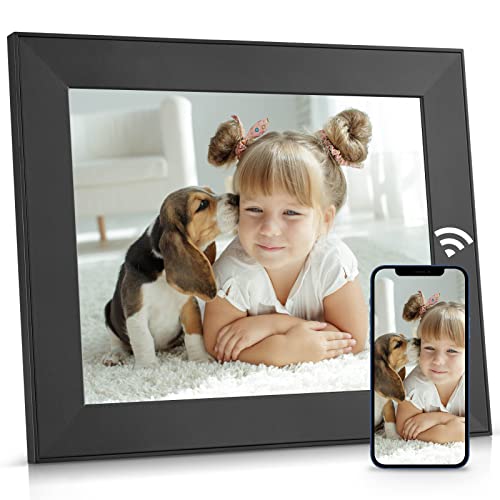 NexFoto-Smart-WiFi-Digital-Picture-Frame-16GB-Memory-Electronic-Photo-Frame-with-IPS-Touch-Screen-Share-Photos-Videos-via-Easy-to-Use-App-Gift-for-Grandparents-Knight-Black