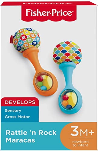 Fisher-Price-Rattle-n-Rock-Maracas-BlueOrange-Amazon-Exclusive-2-Count-Pack-of-1