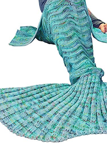 DMY-Mermaid-Tail-Blanket-Crochet-Mermaid-Blankets-Seasons-Warm-Soft-Handmade-Sleeping-Bag-Best-Birthday-Christmas-gift-For-Kids-Teens-Adult-74x35-Mint-Green