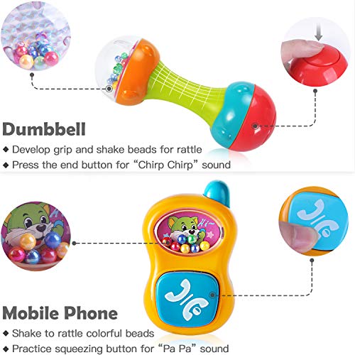 iPlay-iLearn-10pcs-Baby-Rattles-Teether-Shaker-Grab-and-Spin-Rattle-Musical-Toy-Set-Early-Educational-Toys-for-0-3-6-9-12-Month-Baby-Infant-Boys-Girls
