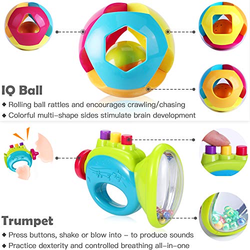 iPlay-iLearn-10pcs-Baby-Rattles-Teether-Shaker-Grab-and-Spin-Rattle-Musical-Toy-Set-Early-Educational-Toys-for-0-3-6-9-12-Month-Baby-Infant-Boys-Girls