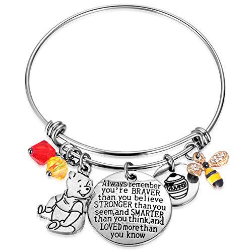 Inspired-by-Classic-Gifts-You-Are-Braver-Than-You-Believe-Bee-Hunny-Pooh-Bear-Charm-Inspirational-Jewelry-for-Women-Girls
