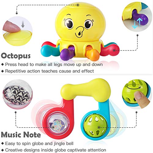 iPlay-iLearn-10pcs-Baby-Rattles-Teether-Shaker-Grab-and-Spin-Rattle-Musical-Toy-Set-Early-Educational-Toys-for-0-3-6-9-12-Month-Baby-Infant-Boys-Girls